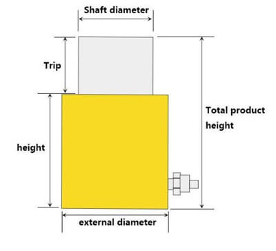 custom single acting hydraulic jack