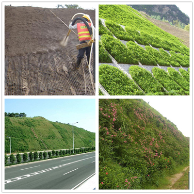 Highway soil spraying seeder application