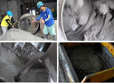 Application of mortar mixer and pump