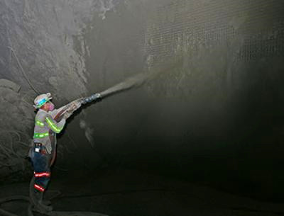 coal mine used wet and dry gunite machine