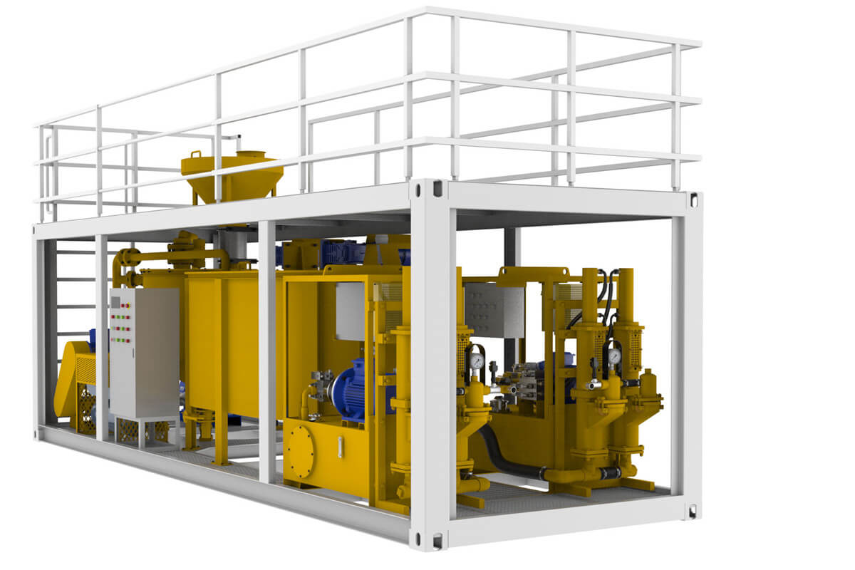 container type Grout Mixing Plant