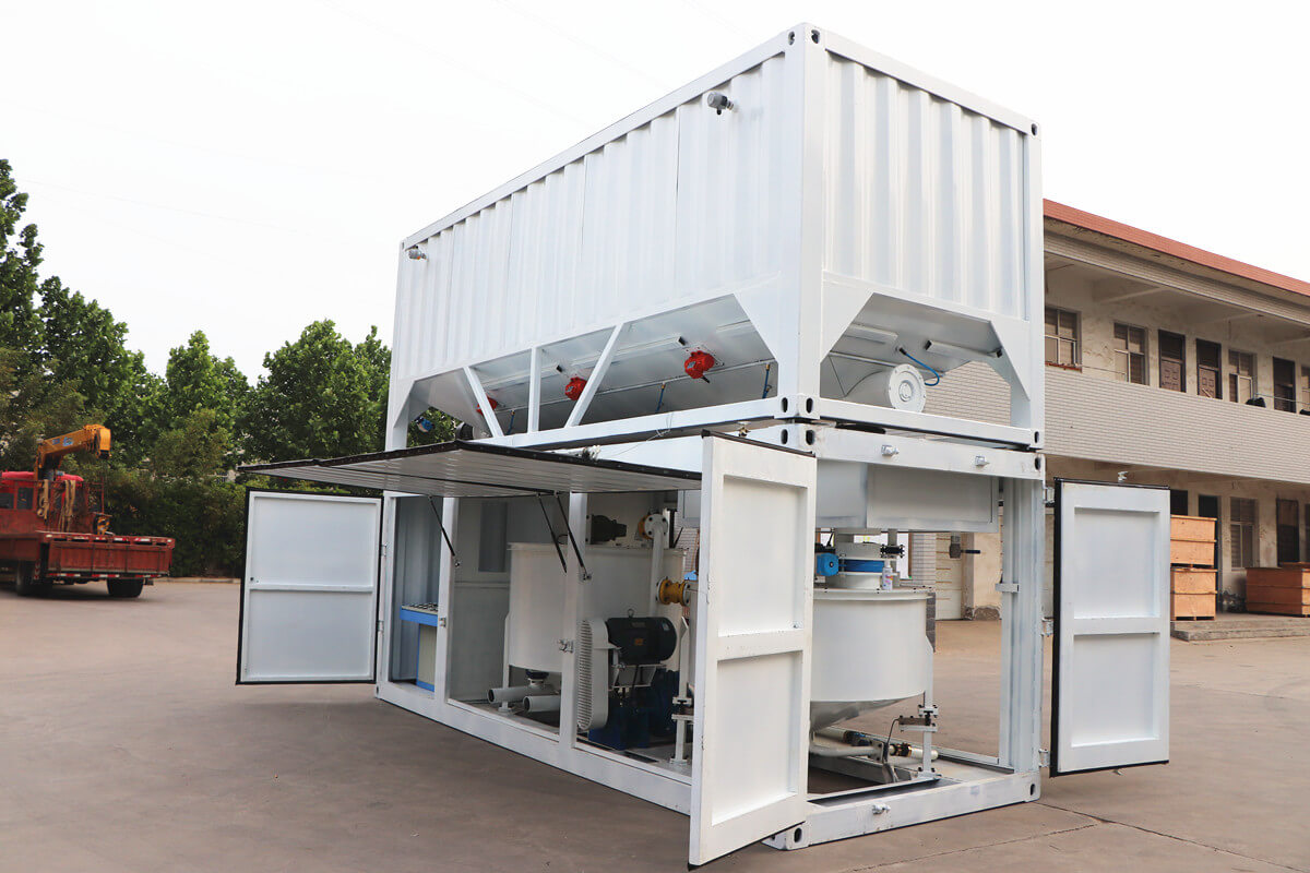 grout mixer for mixing plastic concrete of dam project