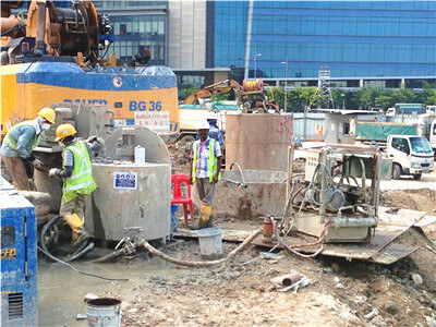 grout pump and cement grout mixer