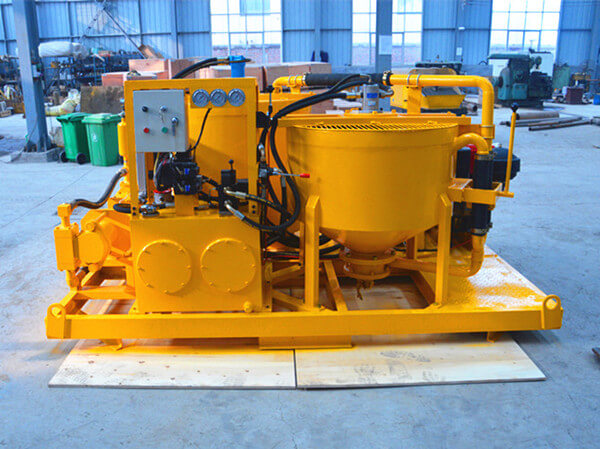 grout pump plant for micro pilling