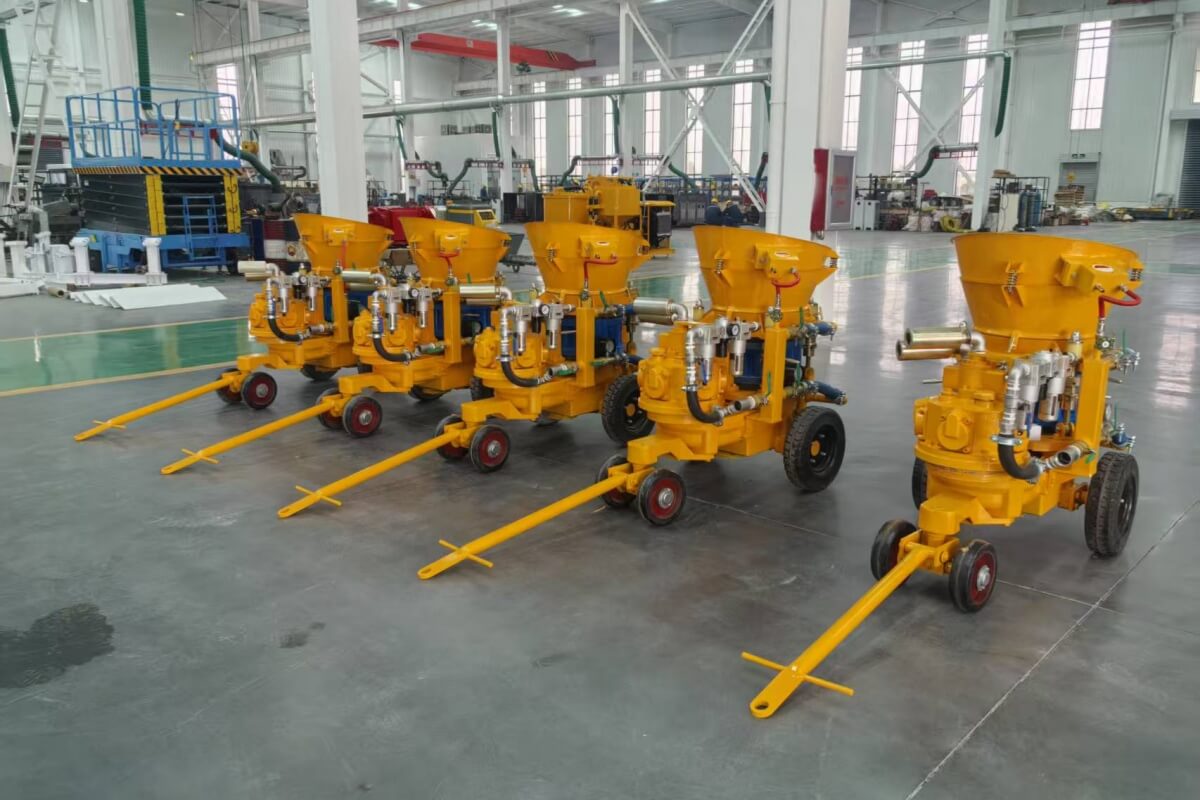 shotcrete machine for slope protection structure