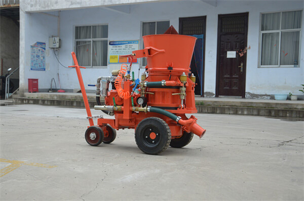 air driven dry-mix refractory gunning machine