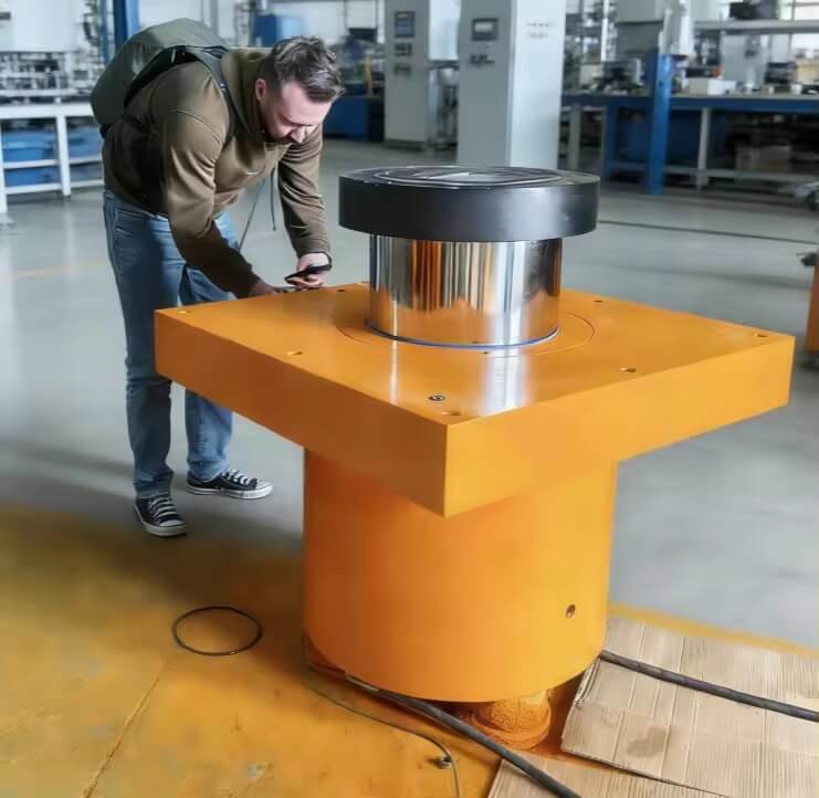 1500tons stroke 250mm integrated and calibrated pile load testing system
