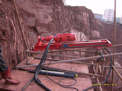 drilling rig for slope irrigation projects