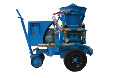 Elecrtric motor drive refractory gunning machine