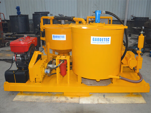 grout injection plant for micro pilling