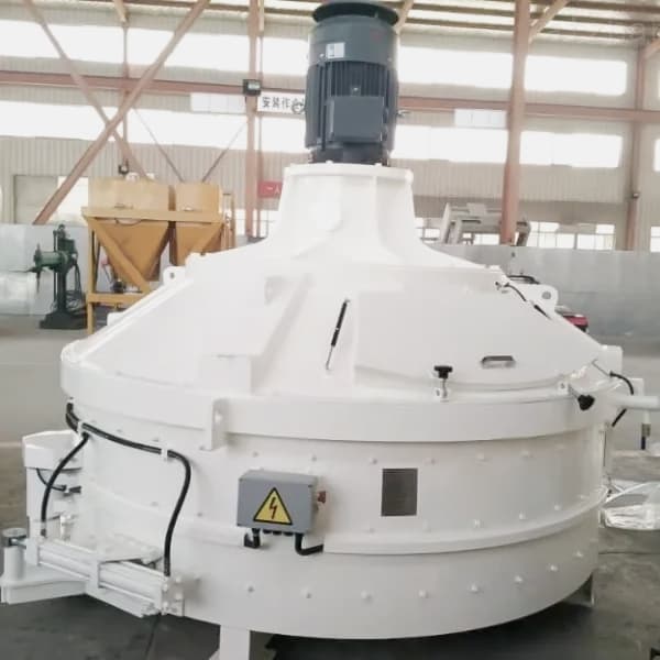 refractory pan mixer for mixing glass