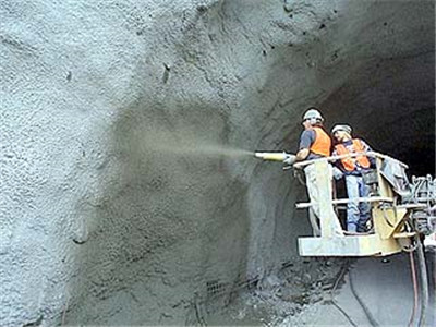 shotcrete machine for spraying concrete