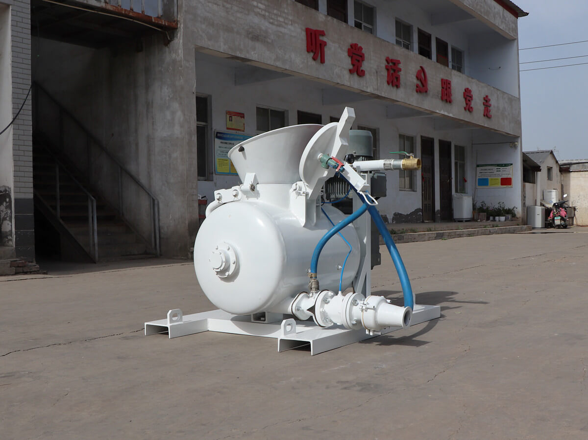 Mortar concrete mixing and conveying unit for building house