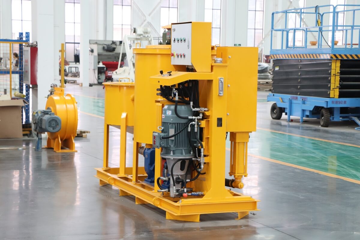 Grouting machine for foundation repair