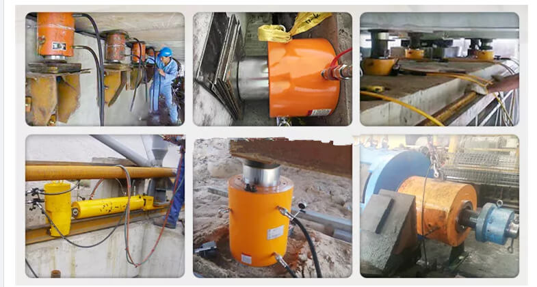 hollow hydraulic jacks application