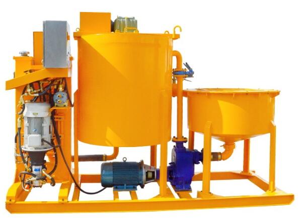 grout mixing plant for soil compaction