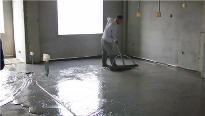 the leveling method of floor-heating foamed cement insulation layer