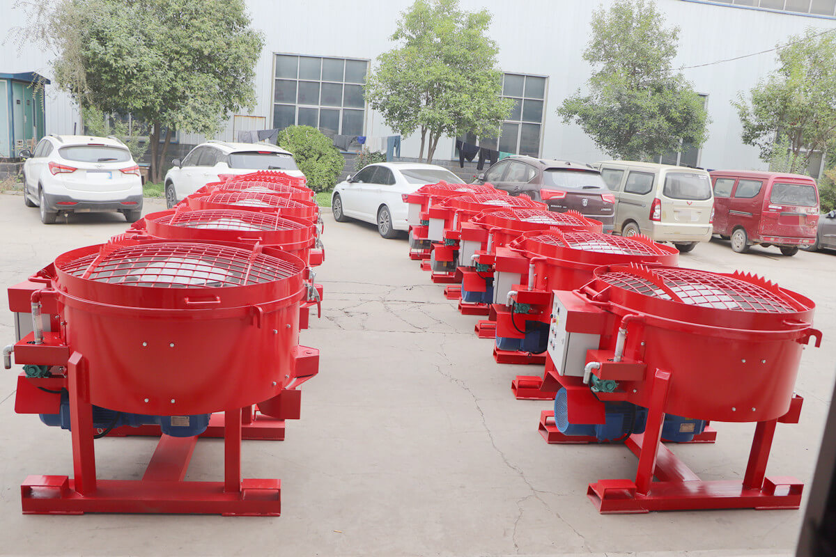 refractory pan mixer for glass industries