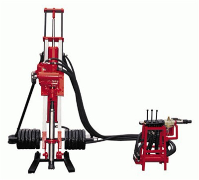 rock borehole drilling machine