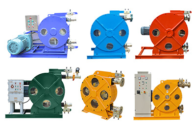 Slurry transfer peristaltic hose pump