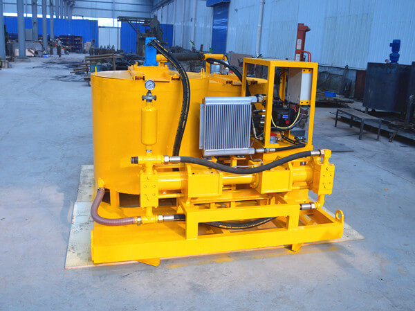 skid type electrical driven grout pump plant