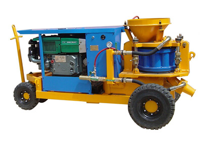 diesel engine shotcrete machine