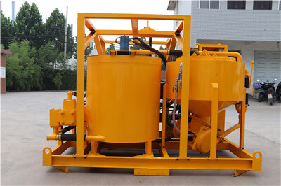 Bentonite grout mixing and pumping plant