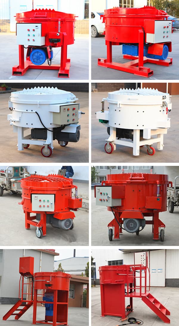 small castable refractory concrete pan mixer