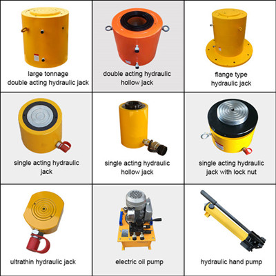 Hydraulic cylinder with electric pump