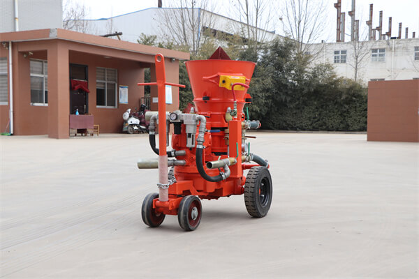 concrete spraying machine for perimeter fence