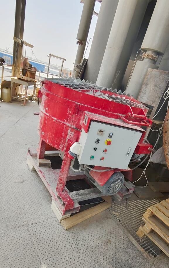 500kg refractory castable mixer for cement plant