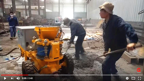 shotcrete machine for underground mining