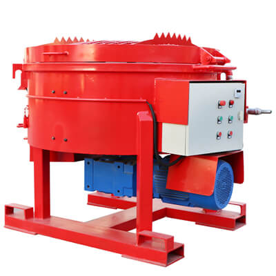 Refractory pan mixer and castable mixer