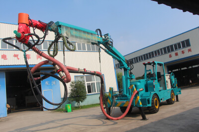 telescope arm concrete spraying manipulator