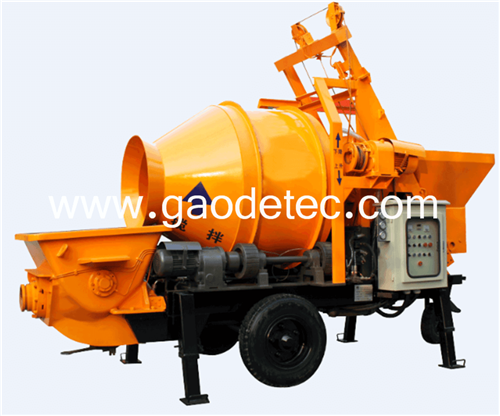 concrete pump with mixer from China