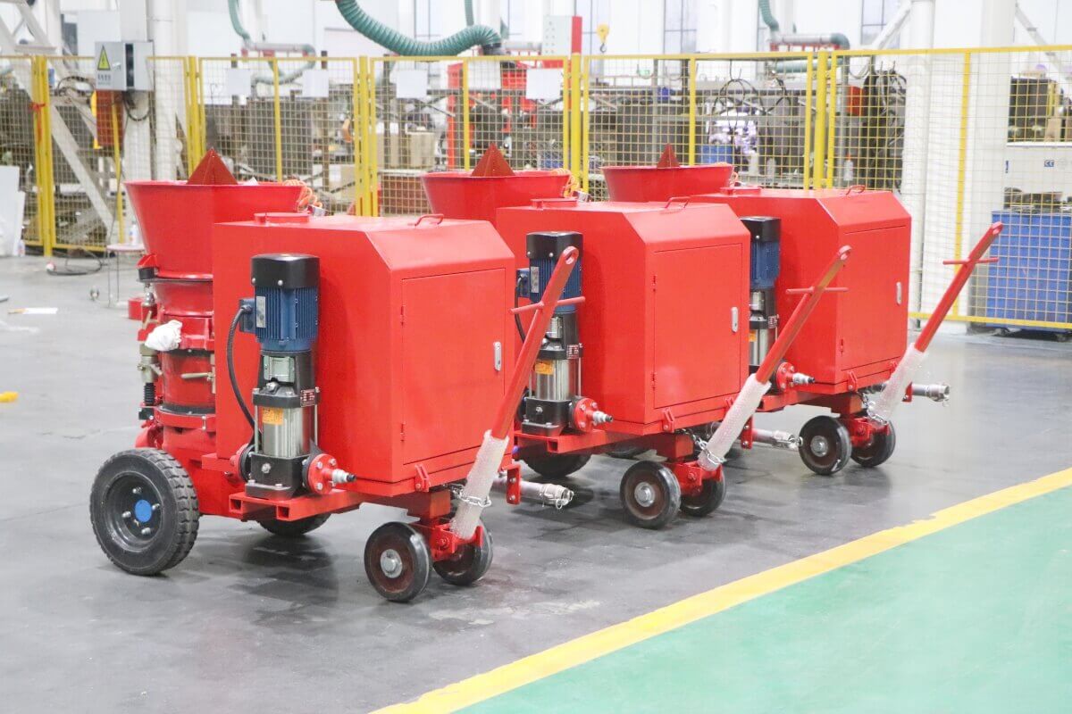 dry mix refractory gunning machine