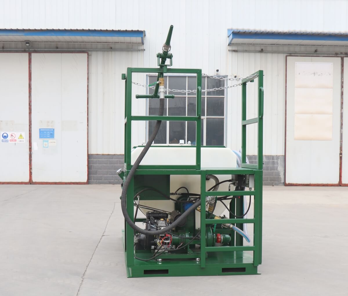 hydroseeder for landscaping project