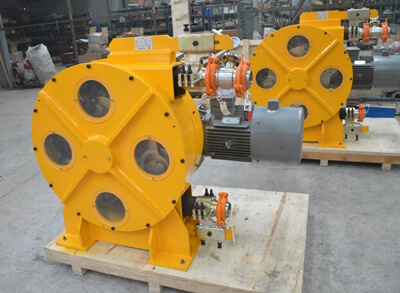 Peristaltic pump for sludge pumping