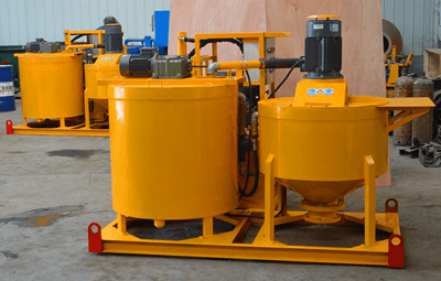 grout station to grout cement slurry