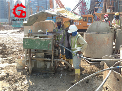 grouting pump and mixing unit