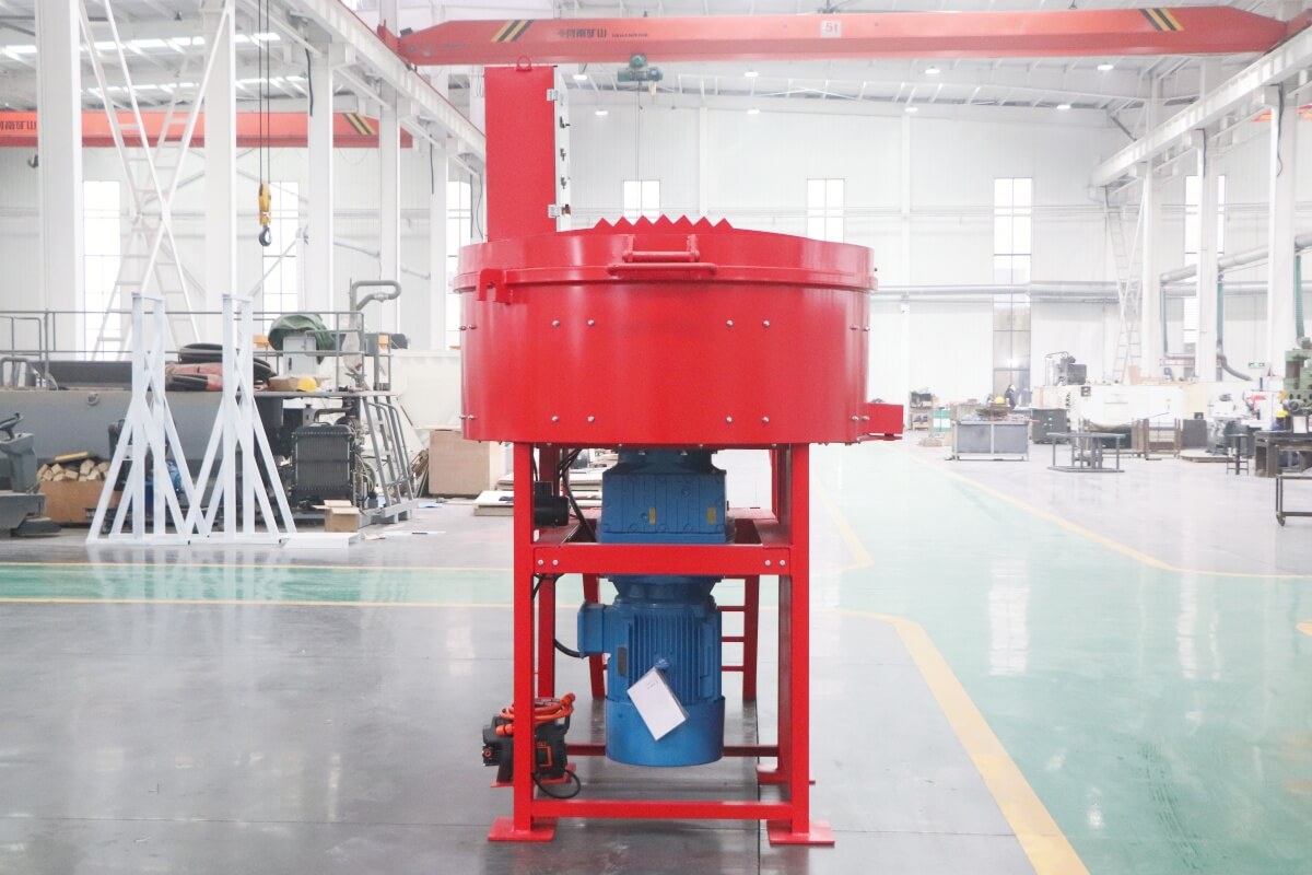 1000kg refractory pan mixer