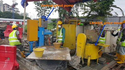 cement grout pulping machine