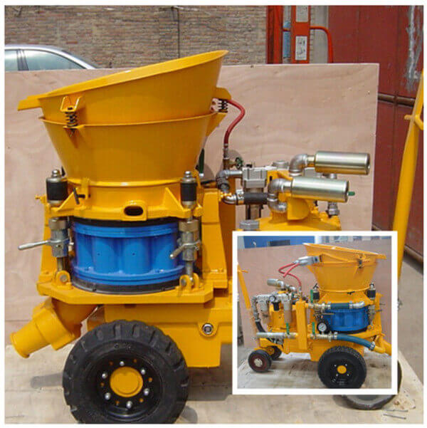 pneumatic dry mix shotcrete machine