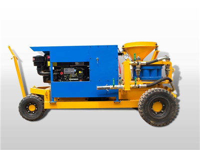 Diesel motor wet shotcrete machine