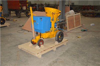 refractory gunning machine for castable refractory material