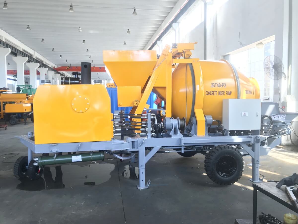 Qatar concrete mixer with pump