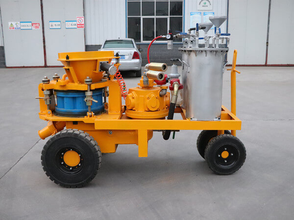 wet function shotcrete machine