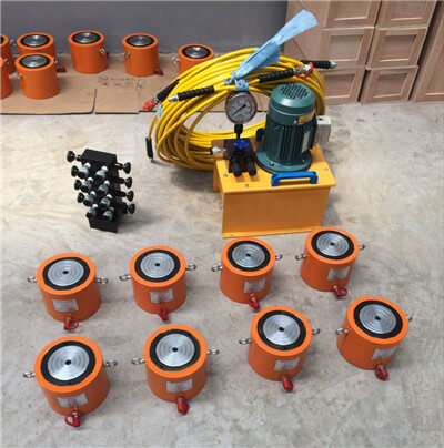 thin type single acting hydraulic cylinder