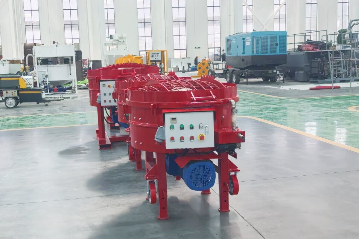 refractory material mixing pan mixer