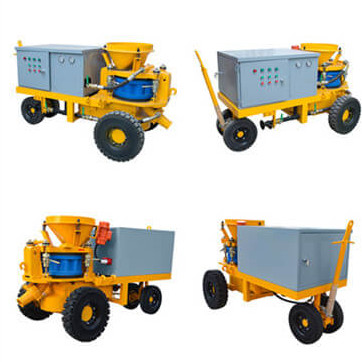 electric shotcrete machine for both dry and wet shotcreting